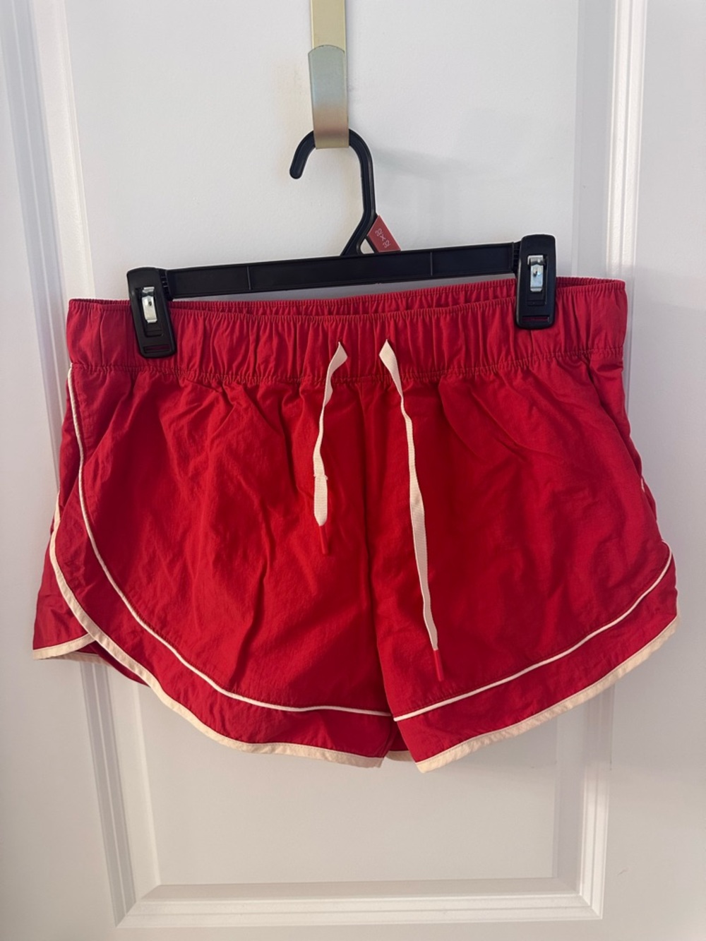 Old Navy Red Athletic Shorts with Contrast Drawstring
